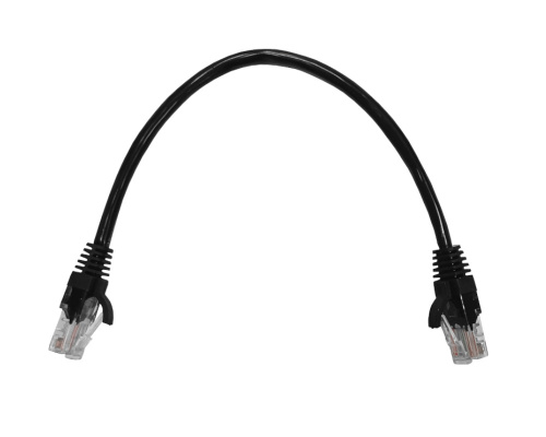 Патч-корд NETKO Optima UTP4, ВС, LSZH, литой коннектор,0.25 м (черный)
