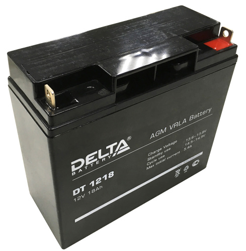 Аккумулятор Delta DT 1218 18-12 Delta Battery — купить по цене от 4&nbsp;390 ₽ | ПрофБезопасность