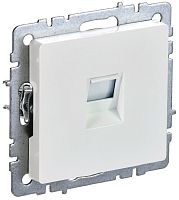Розетка компьютерная без рамки IEK Brite РК10-БрЖ 1-м. RJ45 5e жемчуг