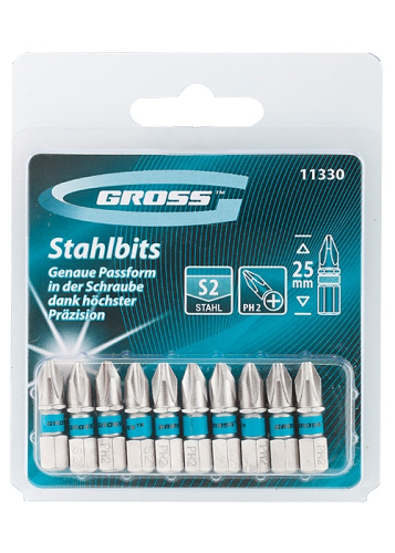 Бита Gross PH2x25, сталь S2