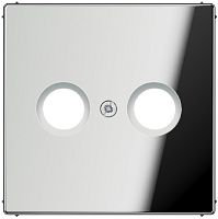 Лицевая панель Jung LS990 metal для 2-м. розетки TV+R хром Jung — купить по цене от 21&nbsp;820 ₽ | ПрофБезопасность