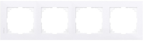 Рамка универсальная Schneider Electric Merten M-Pure 4-м. бриллиантовый-белый  Schneider Electric — купить по цене от 2&nbsp;370 ₽ | ПрофБезопасность