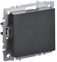 Выключатель кнопочный без рамки IEK Brite ВС10-1-4-БрЧ 1-кл. черный