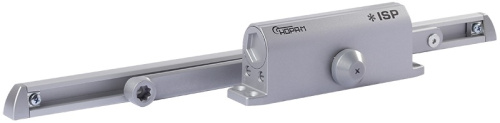 Дверной доводчик со скользящей тягой Нора-М 430 Slider Isparus серый