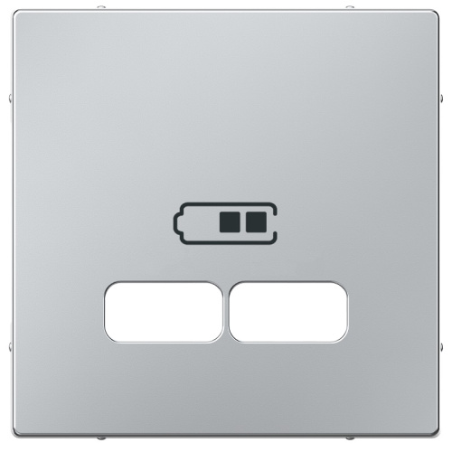 Лицевая панель Schneider Electric Merten System M для 2-м. розетки USB алюминий Schneider Electric — купить по цене от 993 ₽ | ПрофБезопасность