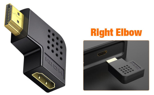 ORIENT C475 переходник HDMI M - HDMI F угловой вправо фото 2