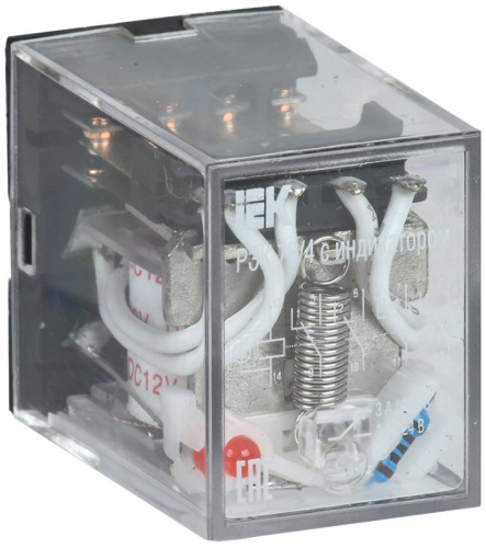 Реле промежуточное IEK ONI РЭК78/4(MY4) с индикацией 3А 220В AC