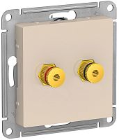 Розетка аудио без рамки Systeme Electric AtlasDesign 2-м. бежевый