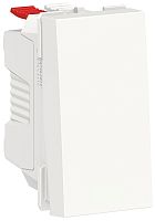 Выключатель кнопочный без рамки Schneider Electric Unica Modular 1-кл. 1 мод. белый