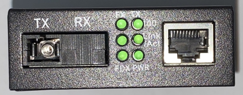 Медиаконвертер Fibo FT-120B, 1550nm, 100МБит, 20км фото 3