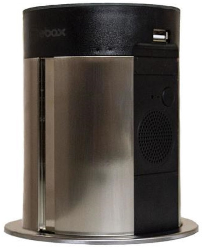 Розетка выдвижная сенсорная Mebax 17J 2-м.+2xUSB беспроводная зарядка+колонка Ø100мм черный, Mebax, купить, цена, доставка, безопасность фото 2 Розетка выдвижная сенсорная Mebax 17J 2-м.+2xUSB беспроводная зарядка+колонка Ø100мм черный Mebax — купить по цене от | ПрофБезопасность фото 2