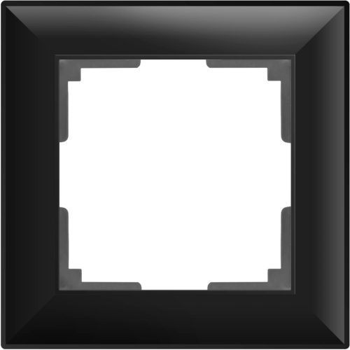 Рамка универсальная Werkel Fiore 1-м. черный матовый картинка фото 2