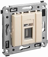 Розетка USB тип А без рамки DKC Avanti 1-м. 3000мА ванильная дымка