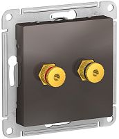 Розетка аудио без рамки Systeme Electric AtlasDesign 2-м. мокко