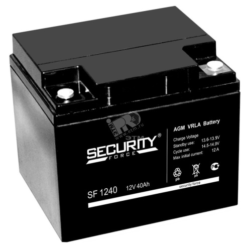 Аккумулятор SF 1240, Security Force, купить, цена, доставка, безопасность Аккумулятор SF 1240 Security Force — купить по цене от 8 430 ₽ | ПрофБезопасность