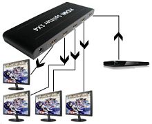 Делитель HDMI Switcher 1x4 (2k-4k)