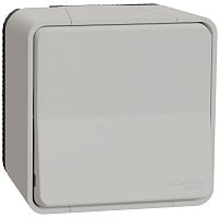 Переключатель накладной Schneider Electric Mureva Styl 1-кл. проходной IP55 белый
