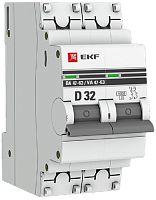 Выключатель автоматический EKF PROxima ВА47-63 2п 32А D 6кА