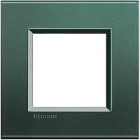 Рамка прямоугольная Legrand BTicino LivingLight 2 мод Зеленый шелк 
