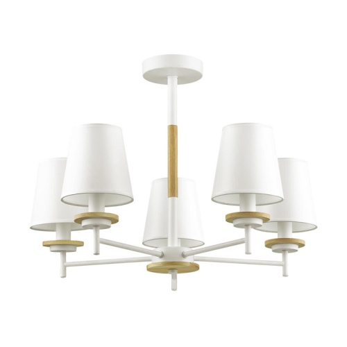 Люстра потолочная пятирожковая Lumion 4497/5C E27 220В Белый/дерево, Lumion, купить, цена, доставка, безопасность Люстра потолочная пятирожковая Lumion 4497/5C E27 220В Белый/дерево Lumion — купить по цене от 10 660 ₽ | ПрофБезопасность