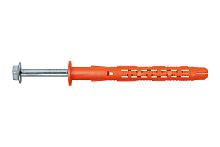 Дюбель фасадный 10x80 Fasty BFK-STB с бортиком со стопорным шурупом с пресс-шайбой