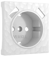 Лицевая панель Werkel Hammer для 1-м. розетки 220+2хUSB белый