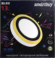 Светильник светодиодный накладной с подсветкой Smartbuy DLB LED 220В 13Вт 6500К IP20 Круг Smartbuy — купить по цене от 690 ₽ | ПрофБезопасность