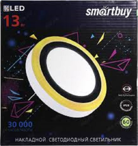 Светильник светодиодный накладной с подсветкой Smartbuy DLB LED 220В 13Вт 6500К IP20 Круг Smartbuy — купить по цене от 690 ₽ | ПрофБезопасность
