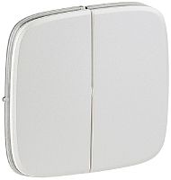 Лицевая панель Legrand Valena Allure для 2-кл. выключателя жемчуг