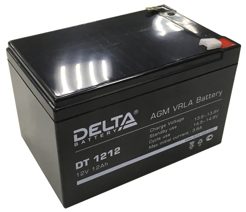 Аккумулятор Delta DT 1212 12-12 Delta Battery — купить по цене от 3&nbsp;090 ₽ | ПрофБезопасность