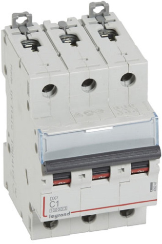 Выключатель автоматический Legrand DX3-E 10000 3п 1А C 16кА