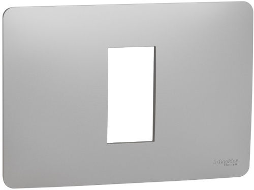 Рамка горизонтальная Schneider Electric Unica Modular 1-м. 1 мод. алюминий Schneider Electric — купить по цене от 701 ₽ | ПрофБезопасность