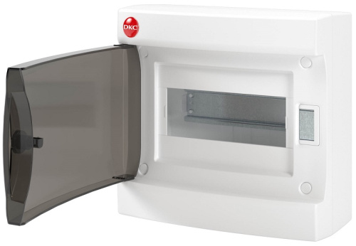Бокс пластиковый DKC RAM base ЩРН-П-8 (197х207х101мм) IP41 белый прозрачная дверца