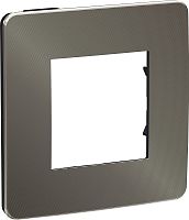 Рамка универсальная Schneider Electric Unica Studio Metal 1-м. никель/антрацит Schneider Electric — купить по цене от 1&nbsp;224 ₽ | ПрофБезопасность