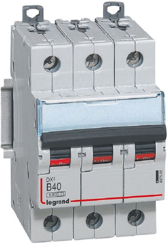 Выключатель автоматический Legrand DX3-E 6000 3п 40А B 10кА