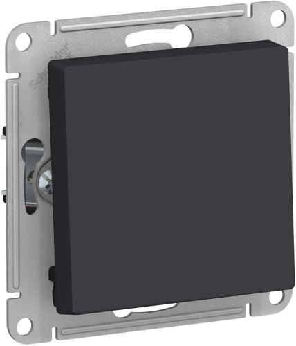 Переключатель без рамки Systeme Electric AtlasDesign Aqua 1-кл. проходной IP44 карбон