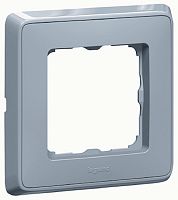 Рамка горизонтальная Legrand Cariva 1-м. жемчужно-серый