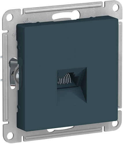 Розетка компьютерная без рамки Systeme Electric AtlasDesign 1-м. RJ45 5e изумруд