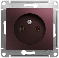 Розетка без заземления без рамки Systeme Electric Glossa 1-м. баклажан