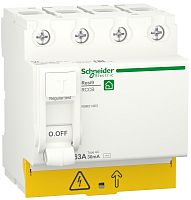 Выключатель дифференциального тока УЗО Schneider Electric Resi9 4п 63А 30мА 6кА тип AC 