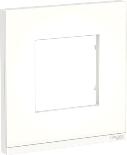 Рамка горизонтальная Schneider Electric Unica Studio Pure 1-м. стекло матовое стекло/белый, Schneider Electric, купить, цена, доставка, безопасность Рамка горизонтальная Schneider Electric Unica Studio Pure 1-м. стекло матовое стекло/белый Schneider Electric — купить по цене от 2 386 ₽ | ПрофБезопасность