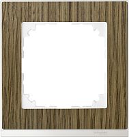 Рамка универсальная Schneider Electric Merten M-Pure Decor 1-м. дуб/бриллиантовый белый 