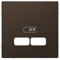 Лицевая панель Schneider Electric Merten D-Life для 2-м. розетки USB мокко