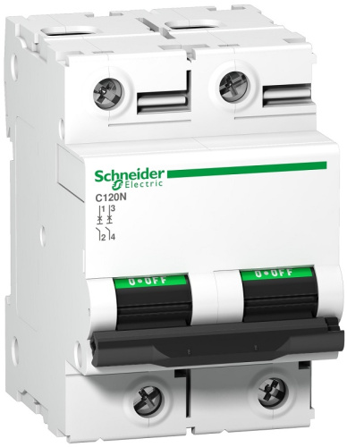 Выключатель автоматический Schneider Electric Acti9 C120N 2п 100А B 10кА