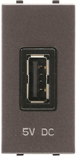 Розетка USB тип A без рамки ABB Niessen Zenit 1-м. 1 мод. 2000 мА N2185.2 AN антрацит ABB — купить по цене от 4&nbsp;605 ₽ | ПрофБезопасность