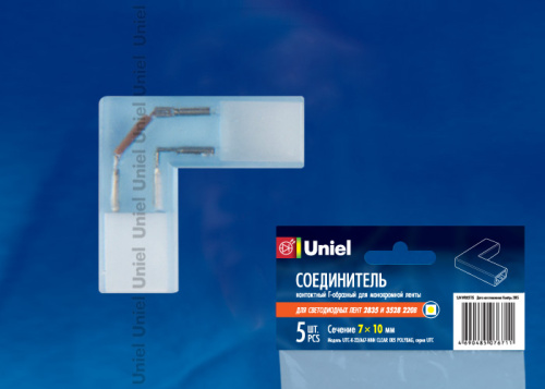 Соединитель L-образный Uniel UTC-K-22/A67-NNN CLEAR 005 POLYBAG, 3528, 220В, Uniel, купить, цена, доставка, безопасность Соединитель L-образный Uniel UTC-K-22/A67-NNN CLEAR 005 POLYBAG, 3528, 220В Uniel — купить по цене от 170 ₽ | ПрофБезопасность