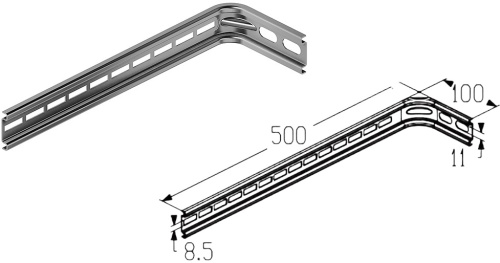Подвес Alutech TB191S-500 L=500