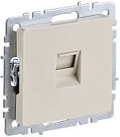 Розетка компьютерная без рамки IEK Brite РК10-БрКр 1-м. RJ45 5e бежевый