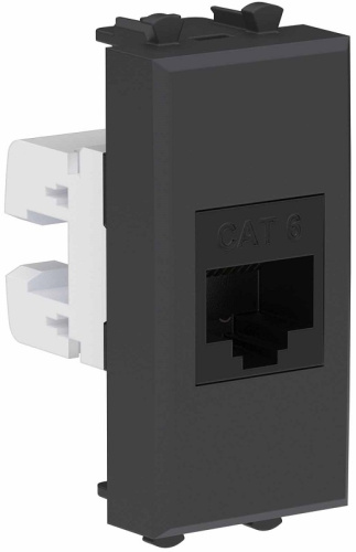 Розетка компьютерная модульная DKC Avanti 1-м. 1 мод. RJ45 6е черный матовый DKC — купить по цене от 728 ₽ | ПрофБезопасность