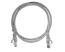 Патч-корд NETKO Optima UTP4, ВС, LSZH, литой коннектор,1 м (серый)